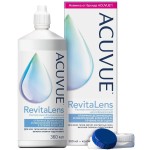 Раствор для ухода за контактными линзами, Acuvue (Акувью) 360 мл ревиталенс многофункциональный дезинфицирующий с контейнером для линз